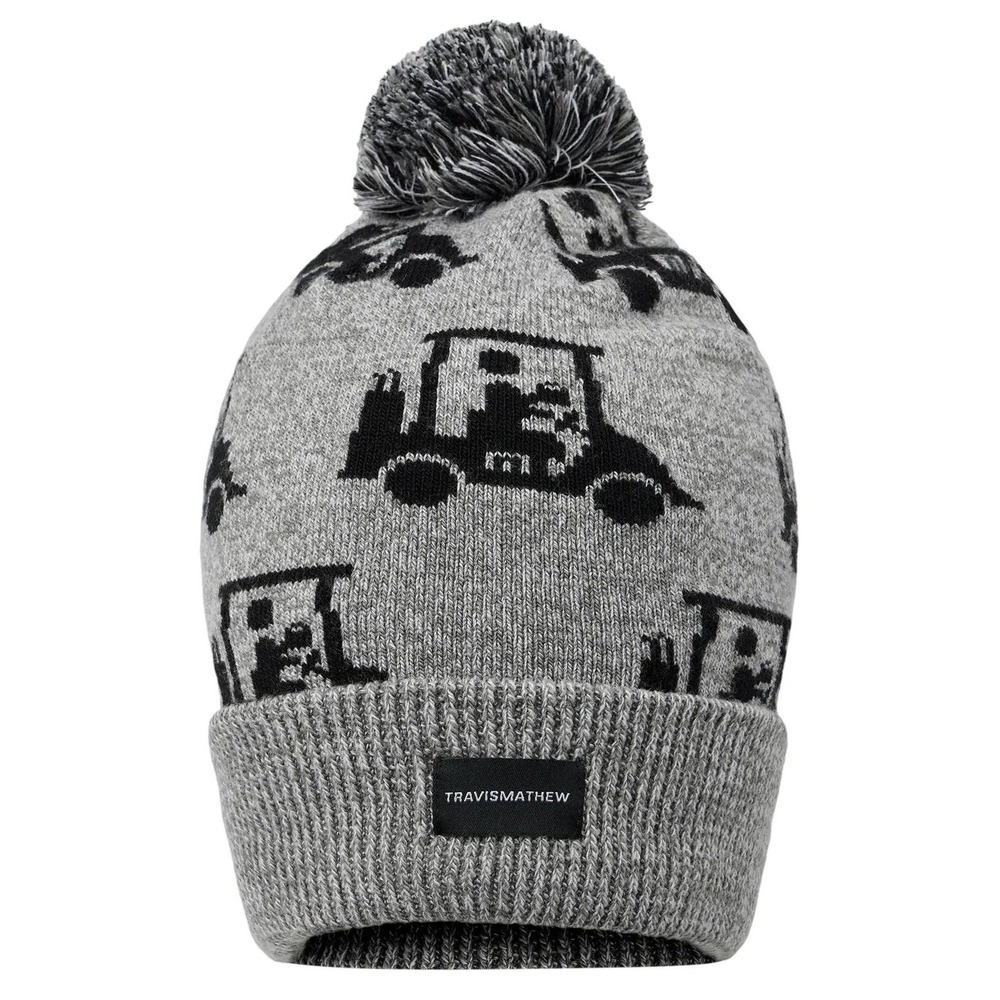 Travis Mathew Mapes Beanie Hat One Size Heather Grey/Blk
